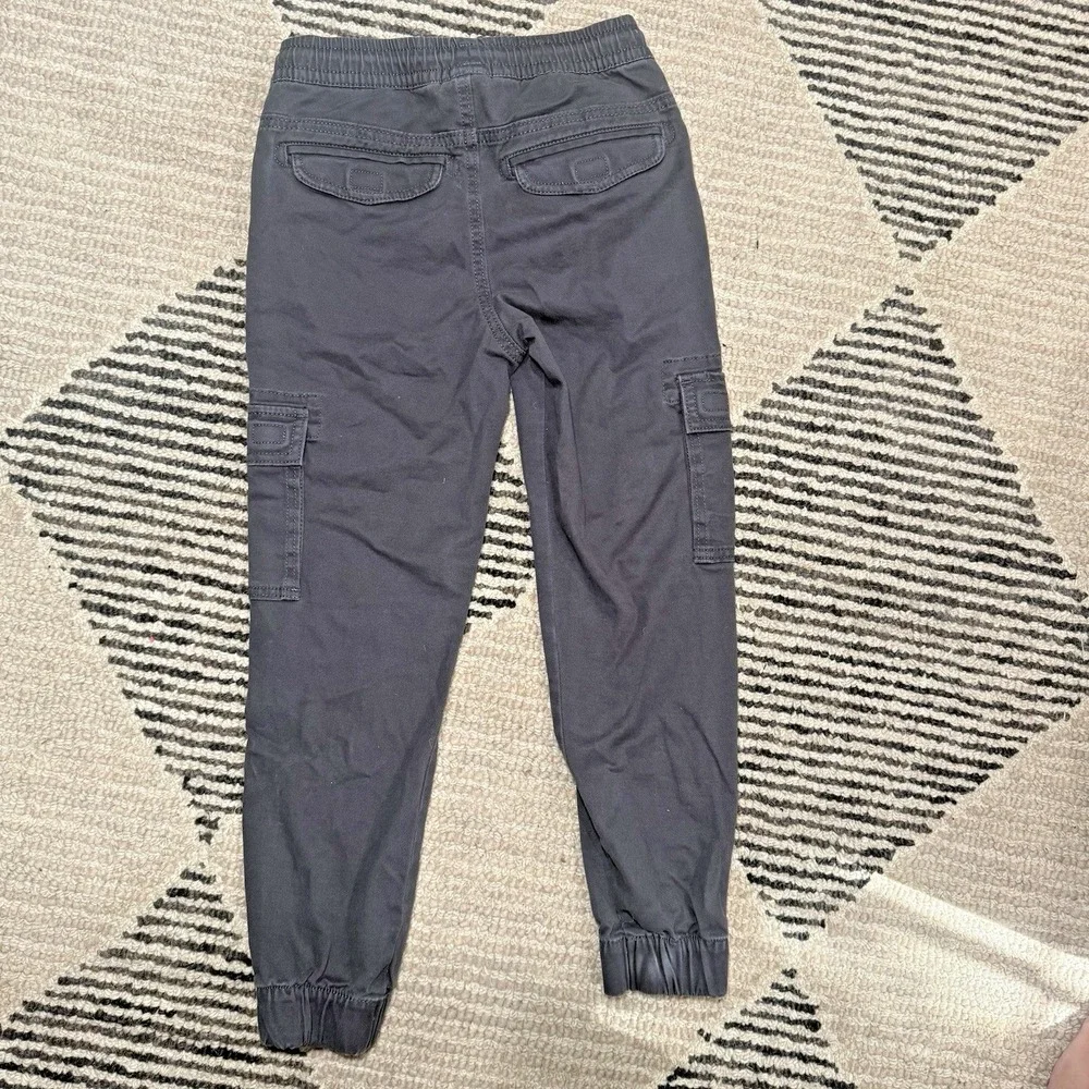 Urban Pipeline Boys Grey Cargo‎ Jogger Pants Size Small Elastic Waist Drawstring